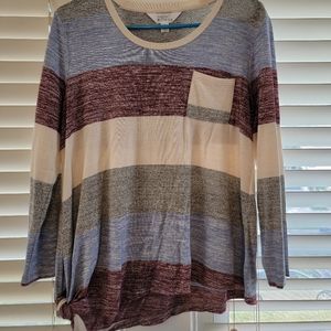 Market & Spruce Vreelan Pocket Side Knot Knit Top